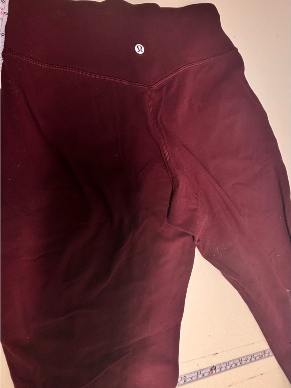 Lululemon Burgundy Leggings size 4 - Picture 3 of 3